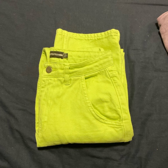 lime green jeans - Picture 2 of 3
